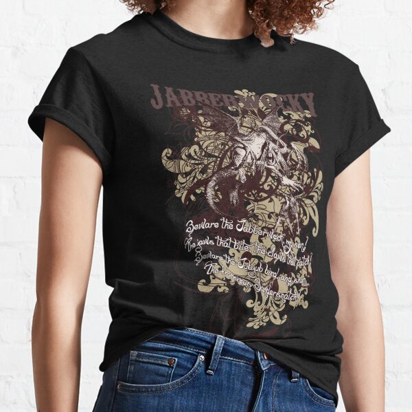Alice in Wonderland Jabberwocky Grunge Classic T-Shirt