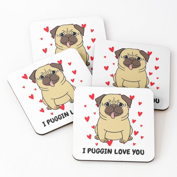 Item preview, I PUGGIN LOVE YOU designed and sold by TeckDesigns.