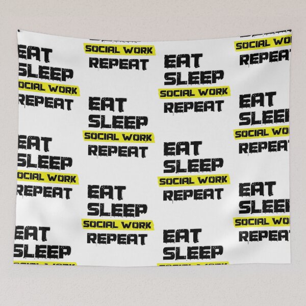 Item preview, Eat Sleep Social Work Repeat - Social worker Gifts designed and sold by K-icon.