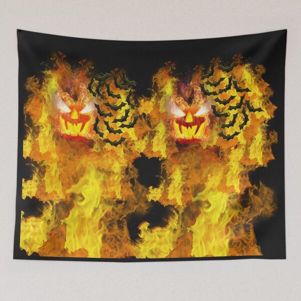 Item preview, Halloween Hellfire Leggings designed and sold by HumorMe808.