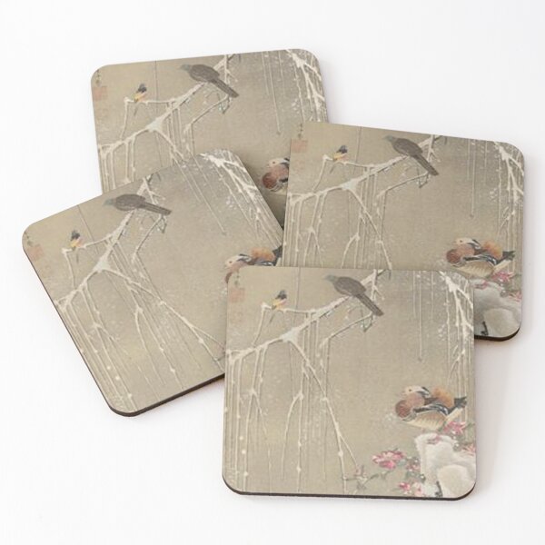 Item preview, Favourite Artist - Willow Tree And Mandarin Ducks In The Snow - Jakuchu Ito designed and sold by vmajzlik.