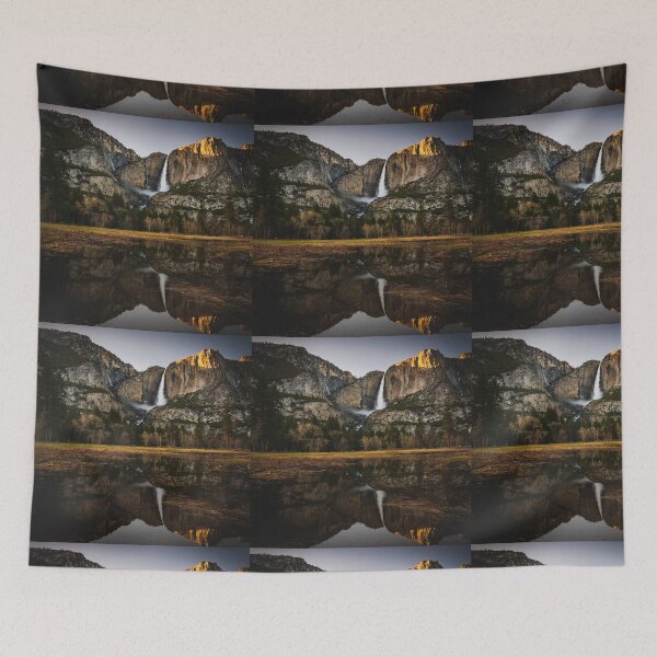 Item preview, Water Reflection of Mountain and Waterfall designed and sold by Hanlar.