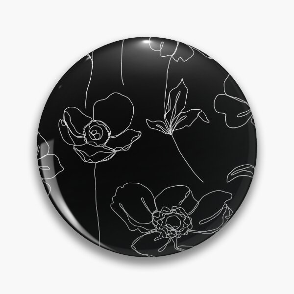 Artikelvorschau, Botanische Blumenillustration - Botanicals Black entworfen und verkauft von TheColourStudy.
