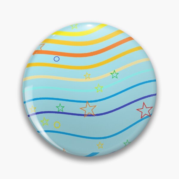Item preview, circle star waves blue background up designed and sold by miaterinka.