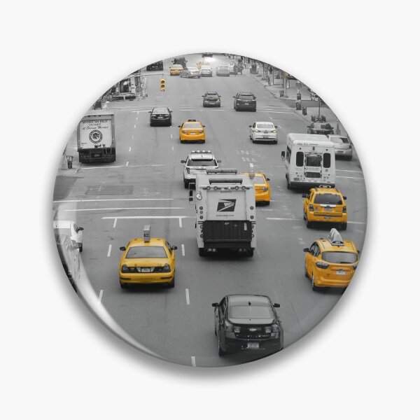 Item preview, Yellow Taxis in New York City - Black and White designed and sold by electricdreamz.