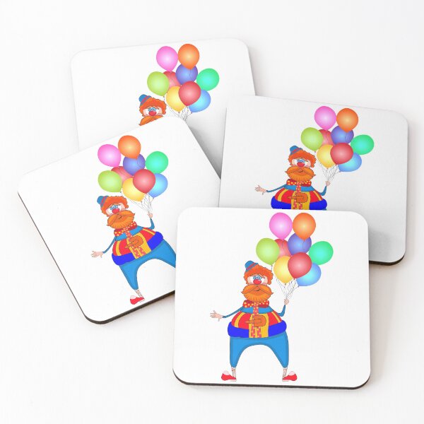 Item preview, Clown with colorful balloons designed and sold by Kajaniko.