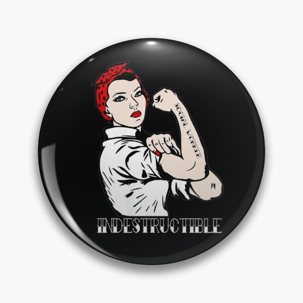 Item preview, Indestructible Social Worker Pin-Up designed and sold by HalMertz1989.