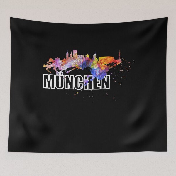 Item preview, Munich skyline Bavaria Bavarian capital Munich designed and sold by DerNerd.