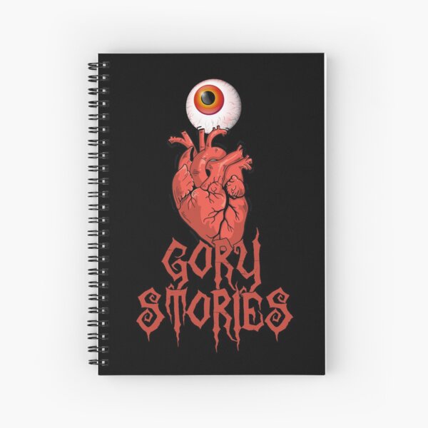 I LOVE GORY STORIES (alternative design) Spiral Notebook