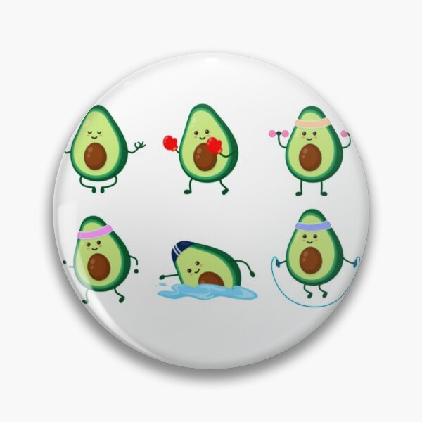 Item preview, Avocado funny cute gym exercise  designed and sold by tetyboom.