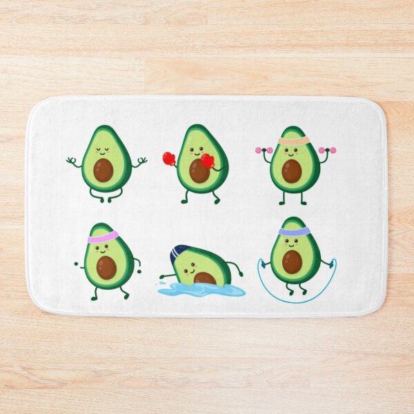 Item preview, Avocado funny cute gym exercise  designed and sold by tetyboom.