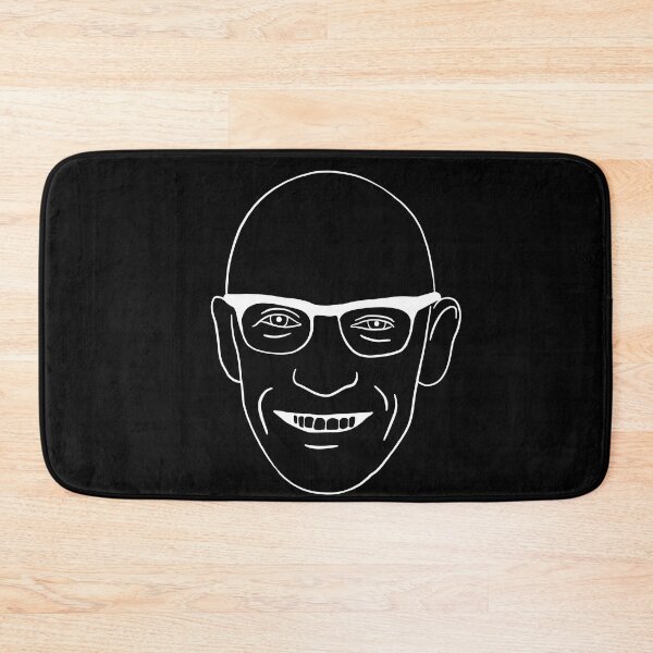 Item preview, Foucault Minimal White Outline Portrait designed and sold by isstgeschichte.