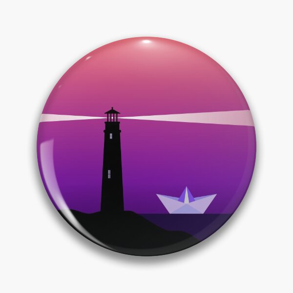 Item preview, Lighthouse and a paper boat in the sunset. Illuminate the way  designed and sold by TashaVector.
