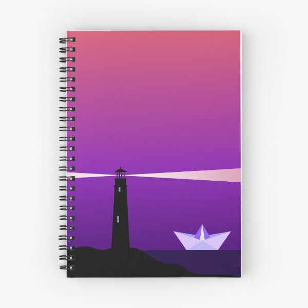 Item preview, Lighthouse and a paper boat in the sunset. Illuminate the way  designed and sold by TashaVector.
