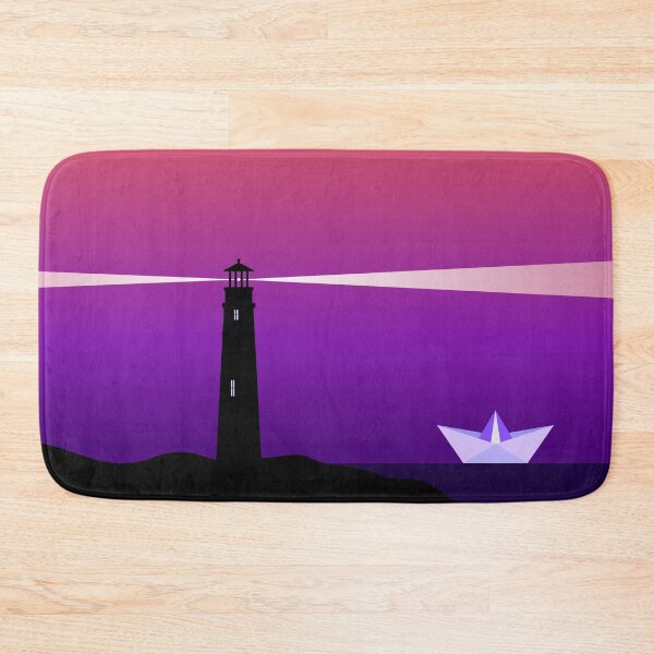 Item preview, Lighthouse and a paper boat in the sunset. Illuminate the way  designed and sold by TashaVector.