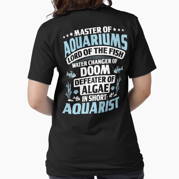 Vista previa del artículo con la obra «Acuarista Acuario Aficionado al acuario Manejo de peces», diseñado y vendido por Krautshirts.