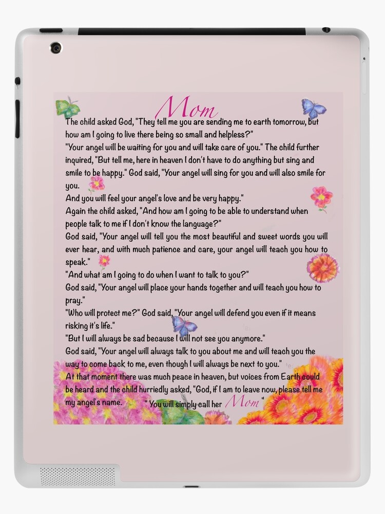 The best Mother's Day gifts, Mother's Day poem - You will simply call her  mom Beautiful poem about motherhood Apron for Sale by Artonmytee