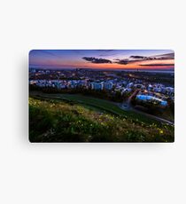 Salisbury crags sunset Canvas Print