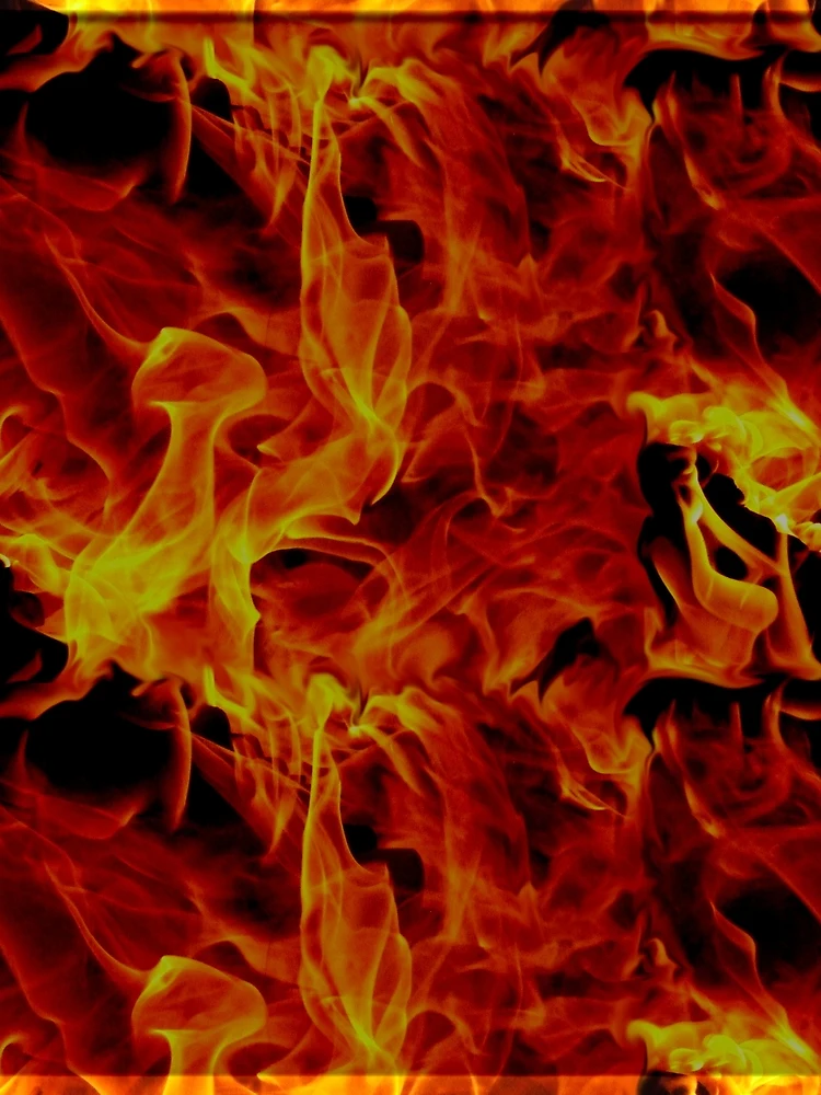 Thumbnail 3 of 3, Scarf, Abstract Fire Pattern designed and sold by Candi-Designs.
