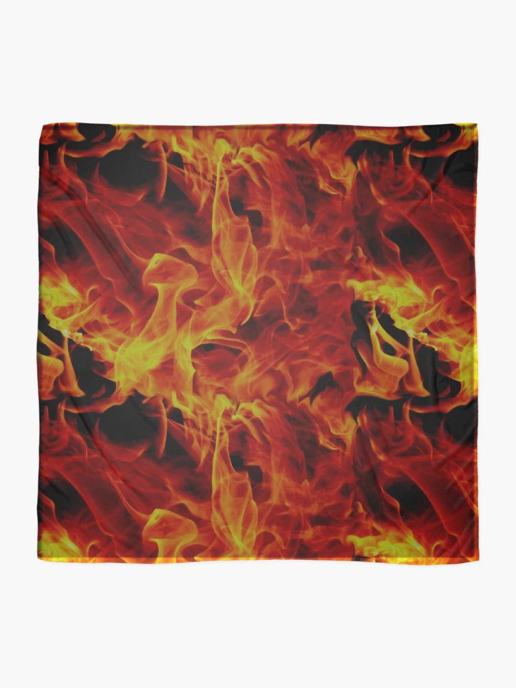 Thumbnail 2 of 3, Scarf, Abstract Fire Pattern designed and sold by Candi-Designs.