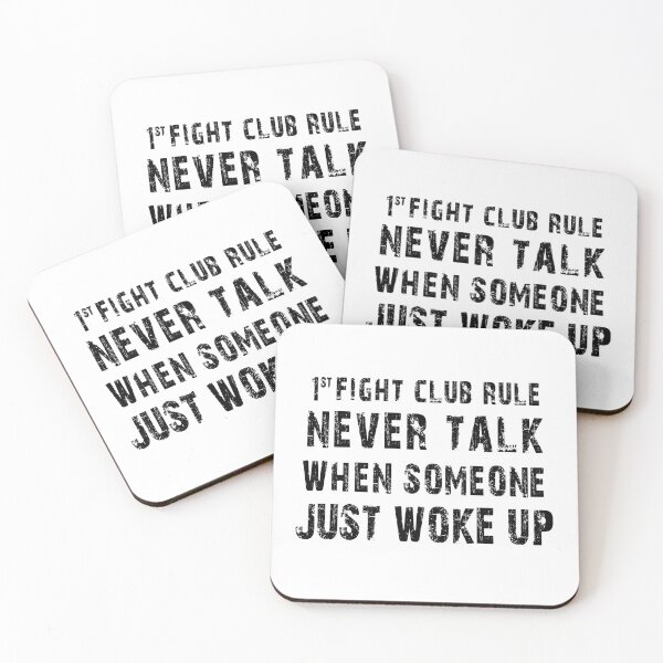 Item preview, Fight club rule - Never talk when someone just woke up designed and sold by jwebmarket.