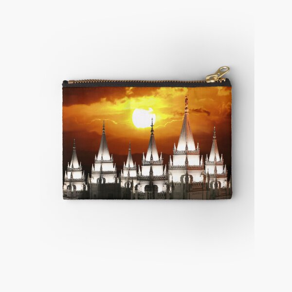Artikelvorschau, Salt Lake Tempel Sunset Spires 20x24 entworfen und verkauft von Ken Fortie.