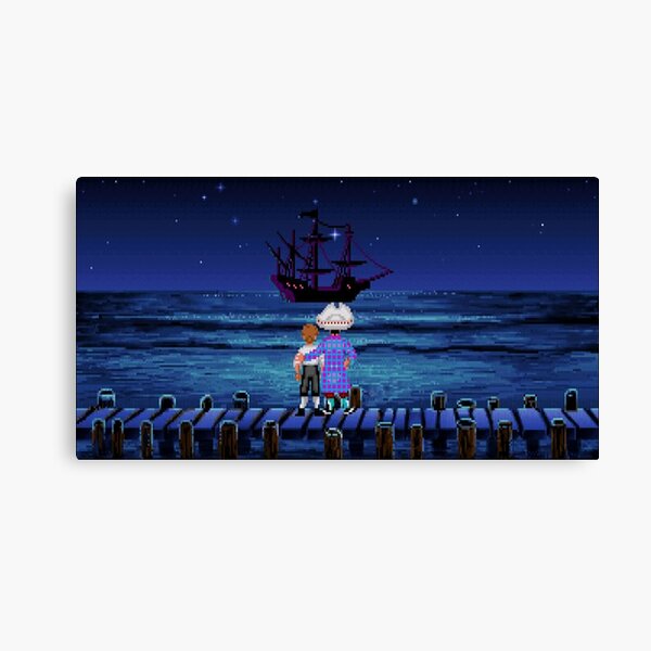Guybrush & Stan (Monkey Island) Canvas Print
