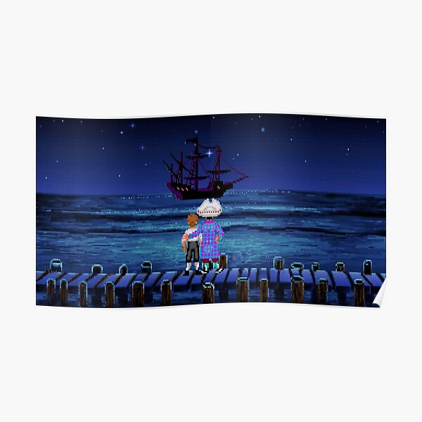 Guybrush y Stan (Isla de los monos) Póster