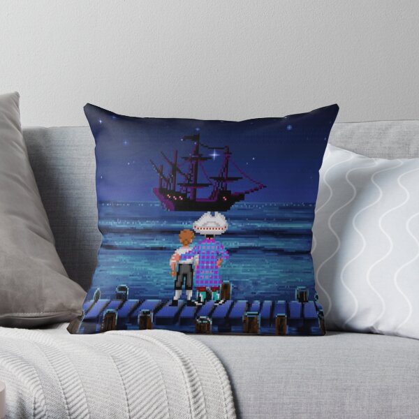 Guybrush & Stan (Monkey Island) Throw Pillow