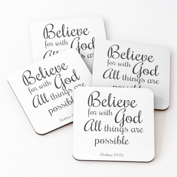 Item preview, Believe For With God All Things Are Possible Matthew 19:26 designed and sold by 4AllTimes.