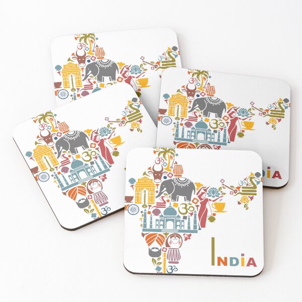 Item preview, India map illustration, Agra Delhi Package tour Travel Agent, designed and sold by Halalolo.