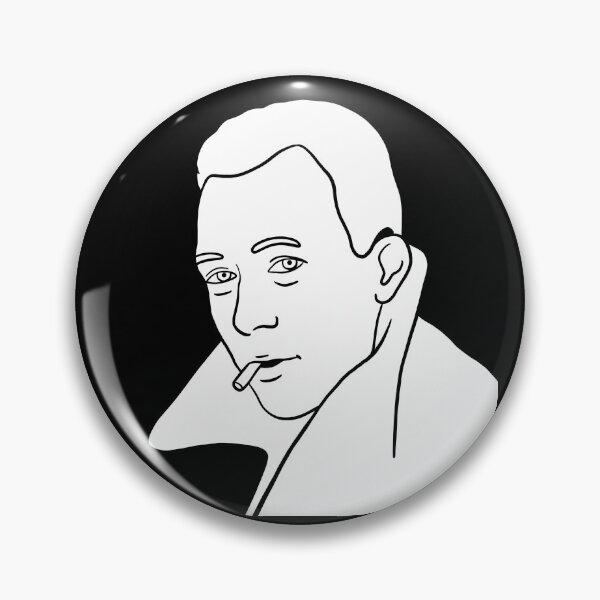 Item preview, Albert Camus Minimal White Portrait designed and sold by isstgeschichte.