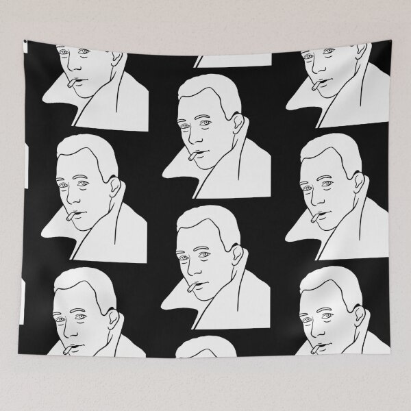 Item preview, Albert Camus Minimal White Portrait designed and sold by isstgeschichte.