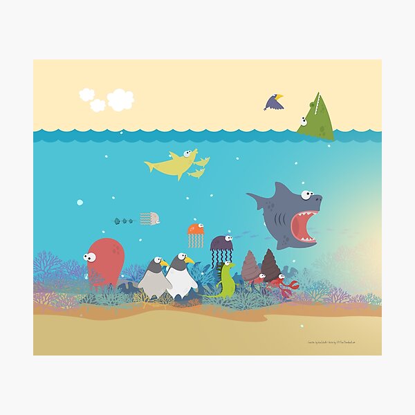 What's going on at the sea? Kids collection Photographic Print