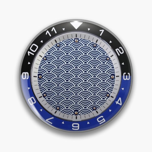 Item preview, Seiko SKX Mod - Blue Seigaiha Pattern designed and sold by StacyCollen.