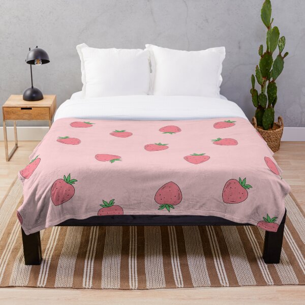Item preview, Cute Pastel Pink Aesthetic Strawberry Pattern designed and sold by noryushi.