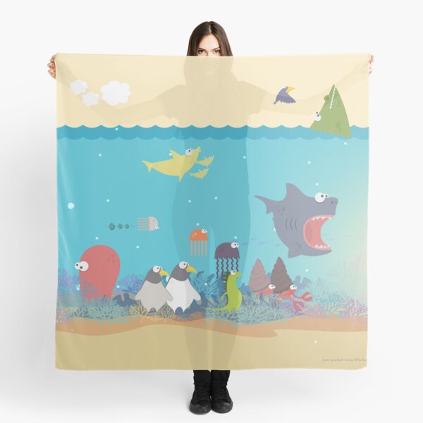What's going on at the sea? Kids collection Scarf