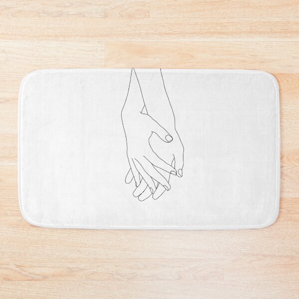 Item preview, Hands line drawing illustration - Elana White designed and sold by TheColourStudy.
