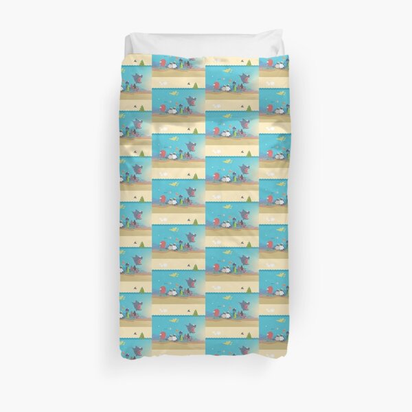 What's going on at the sea? Kids collection Duvet Cover