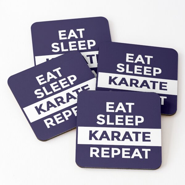 Item preview, Eat Sleep Karate Repeat designed and sold by CatArtStore.