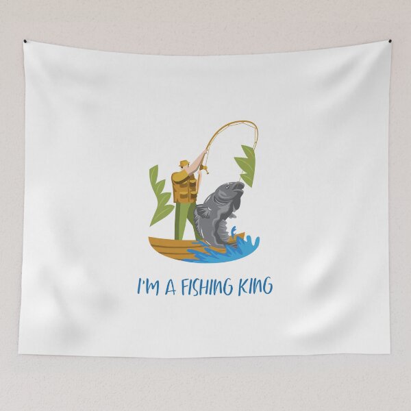 Item preview, I'M A FISHING KING designed and sold by Ashalcheema.
