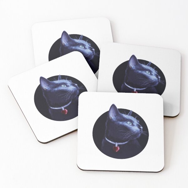 Item preview, Black Cat in a Hole Portrait  designed and sold by Kestrelart35.