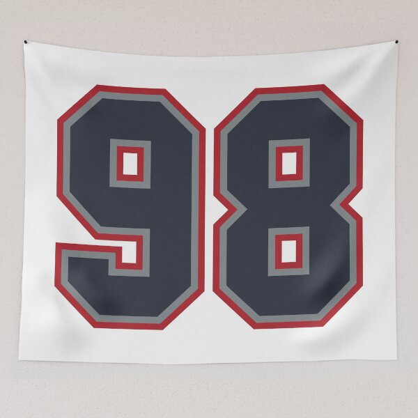 Item preview, 98 Navy Grey Red Sports Number Ninety-Eight designed and sold by HelloFromAja.