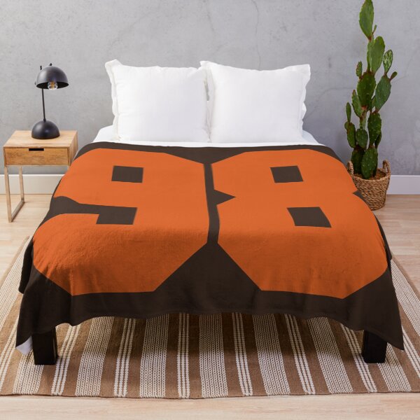 Item preview, 98 Number Cleveland Sports Ninety-Eight Brown Jersey designed and sold by HelloFromAja.