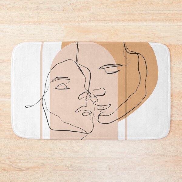 Item preview, Amour 1 - Romance Neutral One Line Art Abstract Drawing designed and sold by Quirkle Berry.