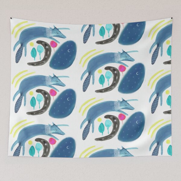 Item preview, Wolf dreaming. designed and sold by Rachel Oldfield.