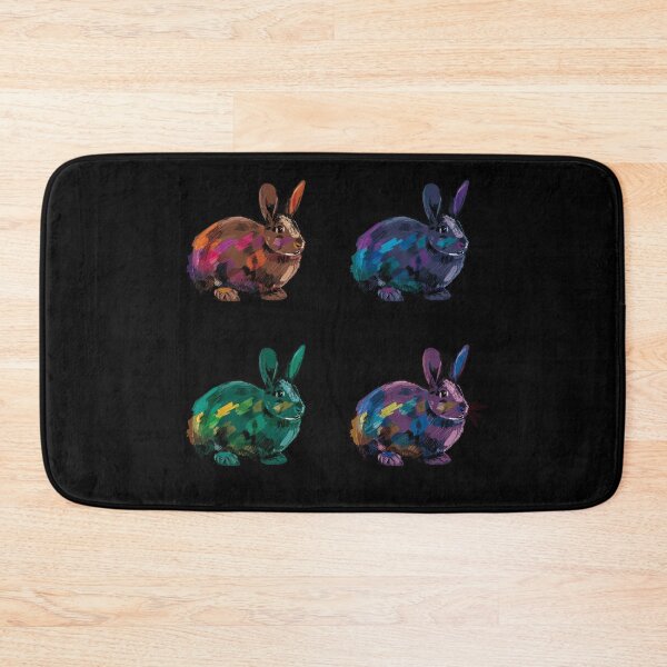 Item preview, 4 colourful rabbits designed and sold by korasi.