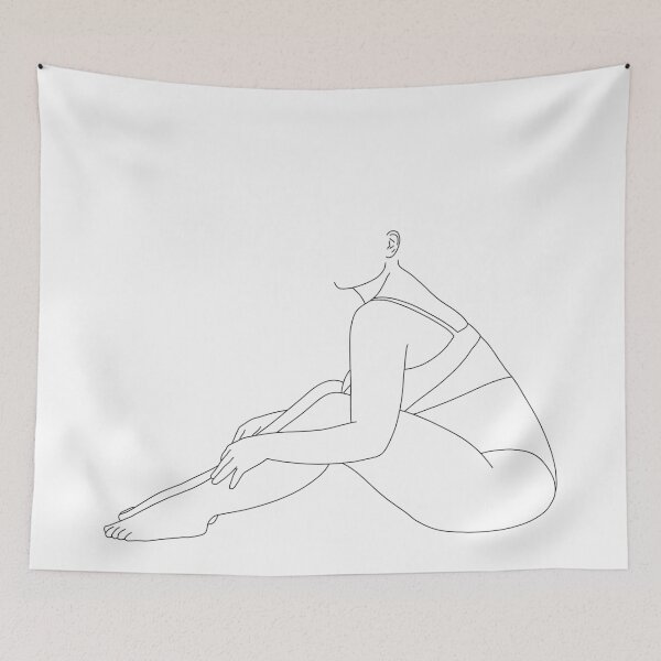 Item preview, Life drawing figure illustration - Jeanie designed and sold by TheColourStudy.