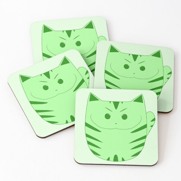 Item preview, A green sneaky cat designed and sold by tusklik.