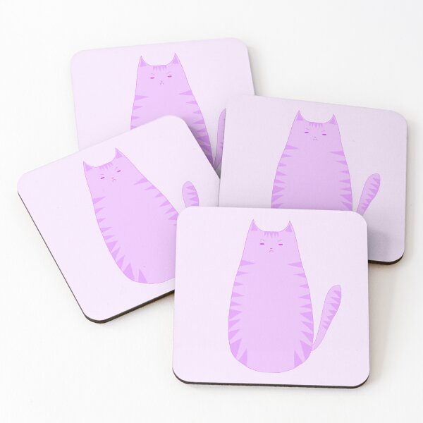 Item preview, A mad purple cat designed and sold by tusklik.